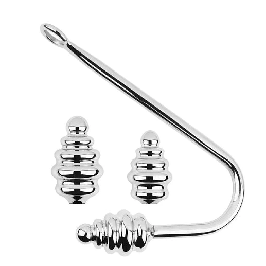 Anal Hooks Hook Ribbed Anal Screw-in 8826 Set GreatBenefit 0928